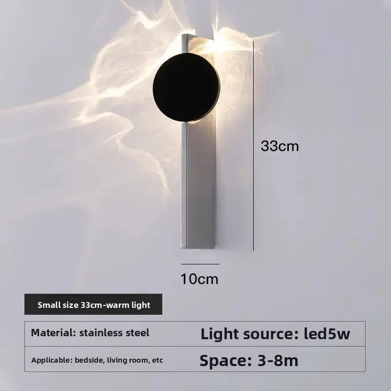 Lampara de Pared LED de Efecto Ondulado Minimalista y de Diseñador
