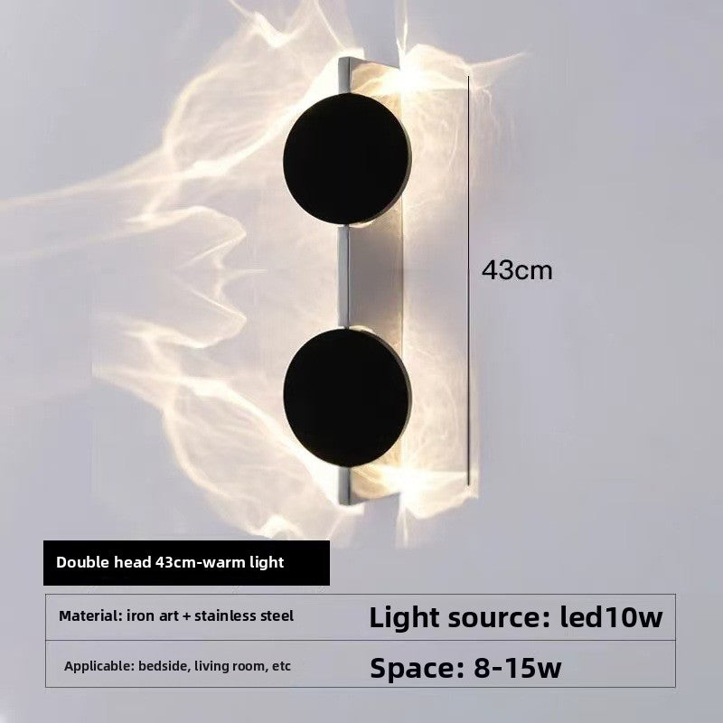 Lampara de Pared LED de Efecto Ondulado Minimalista y de Diseñador