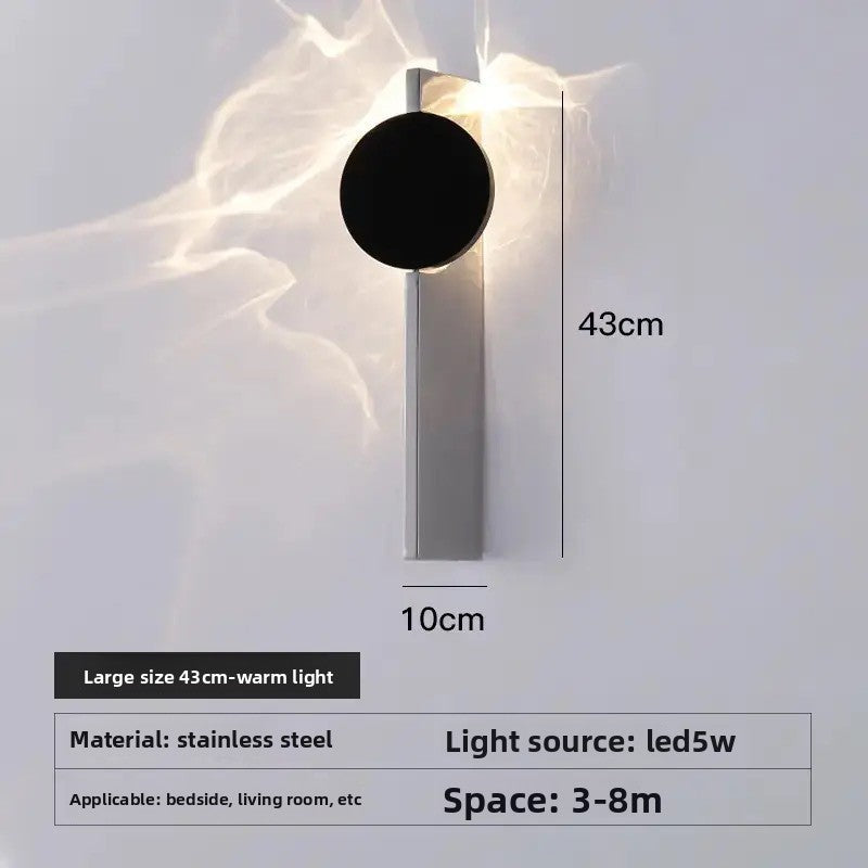 Lampara de Pared LED de Efecto Ondulado Minimalista y de Diseñador