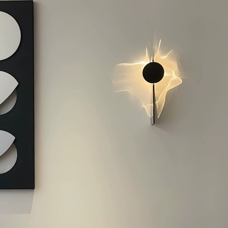 Lampara de Pared LED de Efecto Ondulado Minimalista y de Diseñador