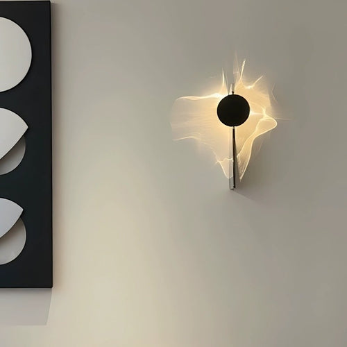 Lampara de Pared LED de Efecto Ondulado Minimalista y de Diseñador